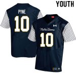 Notre Dame Fighting Irish Youth Drew Pyne #10 Navy Under Armour Alternate Authentic Stitched College NCAA Football Jersey XVY7199EP